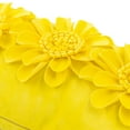 thumbnail image 7 of JWH 3D Handmade Spring Decorative Velvet Flower Accent Pillow Case in Rectangle for Room Decor and Gift 12x20inch in Light Yellow, 7 of 7