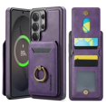thumbnail image 2 of MAGKING Case For Samsung Galaxy S26 Ultra 5G, RFID Blocking, PU Leather,Compatible With MagSafe Detachable 2 In 1 Wallet With Card Slots,Metal Ring Kickstand Magnetic Protective Cover,Purple, 2 of 8