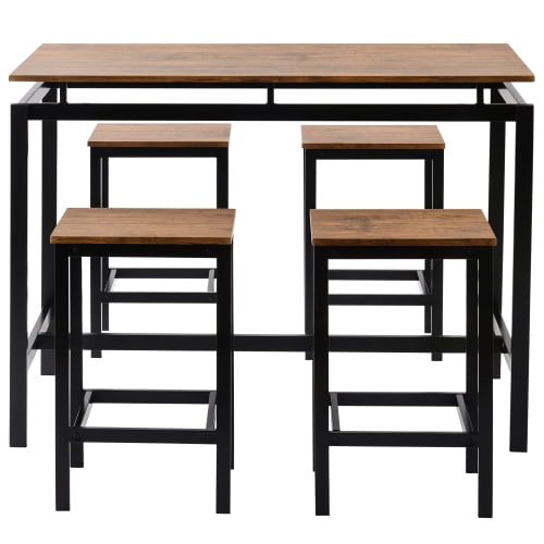 Wooden Modern Dining Table Set for Home, Kitchen, Dining Room,Storage