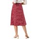 thumbnail image 3 of Falda Midi A-Line Floral de Chiffon para Mujeres INSPIRE CHIC, Falda Vintage de Verano S Roja, 3 of 7