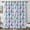 Butterfly and Blue, variant on Butterfly and Monarch Orange Pattern Blackout Curtains,Triple Weaved Fabric,Thermal Insulated,Room Darkening,Grommet Top,2 Panels,42x45in(107x114cm)