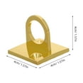 thumbnail image 2 of GOOHOCHY 2Pcs Hook And Eye Latch Zinc Alloy Golden U Shape For Crowd Control In Grand Openings, 2 of 8
