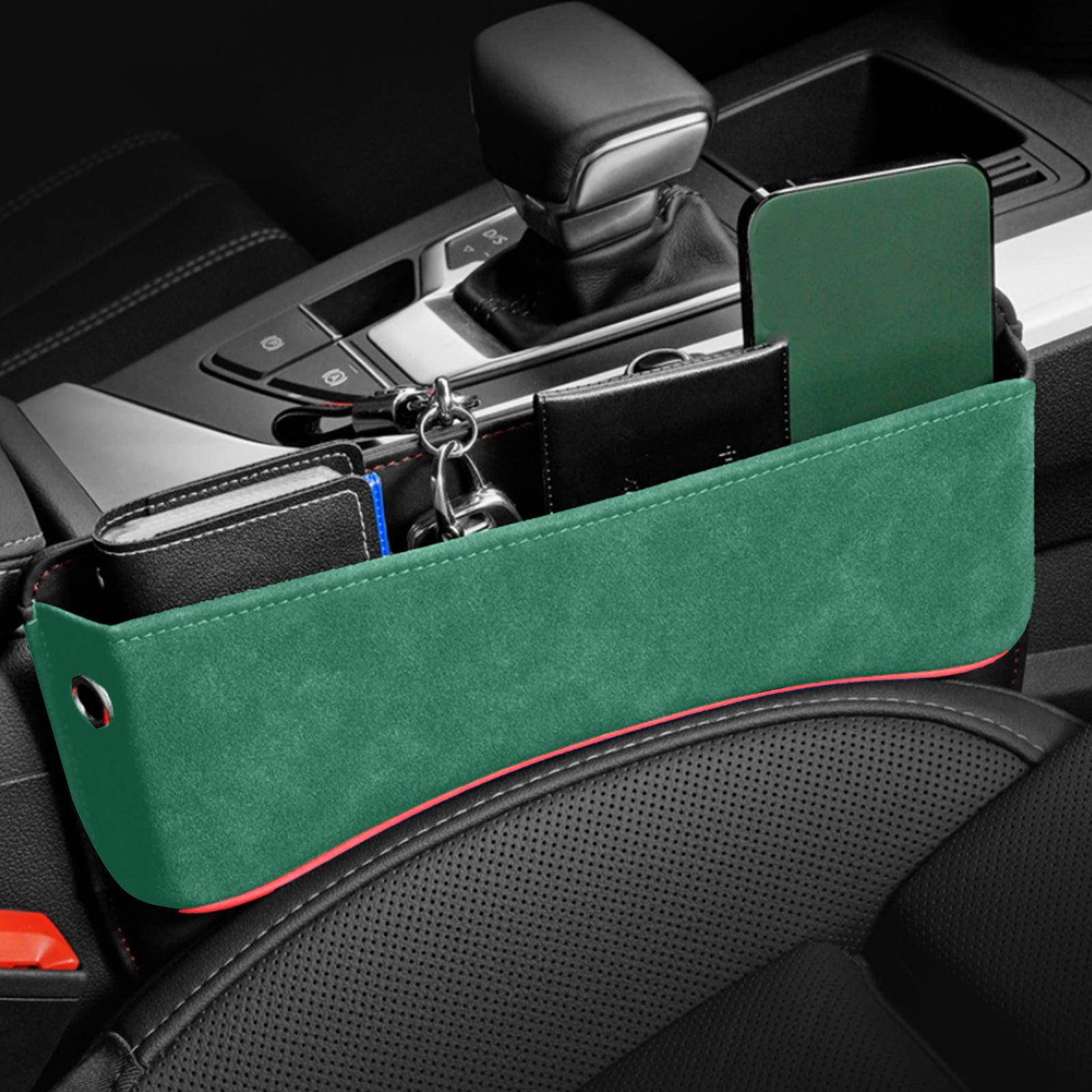 Boîte De Rangement Pour Espace Siège Auto - Organisateur Multifonction Avec Porte-gobelets - Noir - Universel