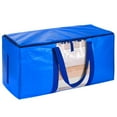 thumbnail image 2 of PENGXIANG Storage Bag Waterproof Large Capacity Visible Window Extra Big Organizer Pouch Moving Tote Bag Daily Use Sky Blue One Size, 2 of 13