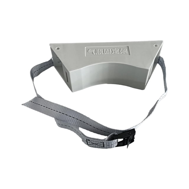 Transemion Support de Cylindre avec Vis Réservoir pour Cylindres Compressés Blanc 23.2cmx6.5cm