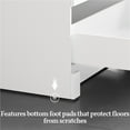 thumbnail image 7 of Yaheetech 34" Tall Modern Freestanding Bathroom Vanity with Ceramic Basin, White, 7 of 7
