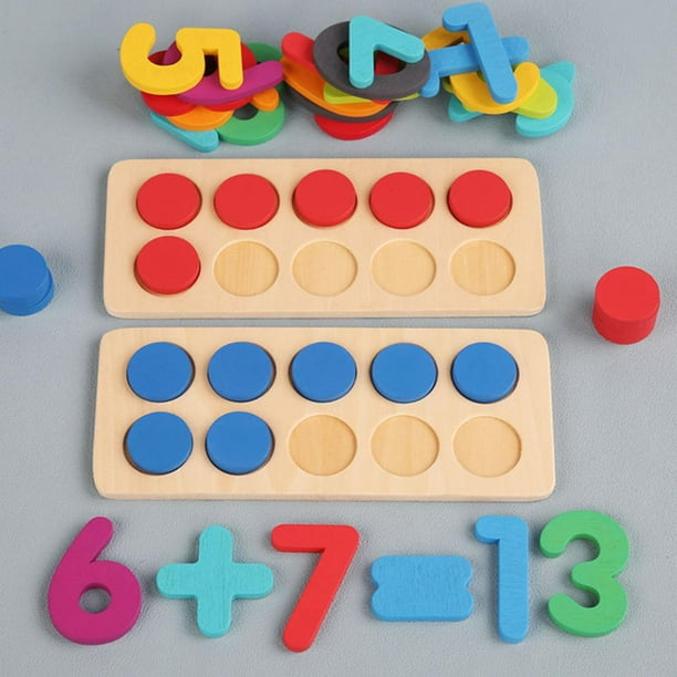 Juego marcos, juguetes Montessori, suma, resta, aprendizaje