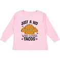 thumbnail image 3 of Inktastic Taco Lover Mexican Food Boys or Girls Long Sleeve Toddler T-Shirt, 3 of 5