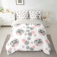 thumbnail image 3 of Manfei 3D Grey Koala 7pcs Bedding Comforter Set, Cartoon Cycle Abstract Queen Bedding Sets, Kawaii Cute Animal Reversible Queen Sheet Sets, Microfiber Bedroom Decor, 3 of 8