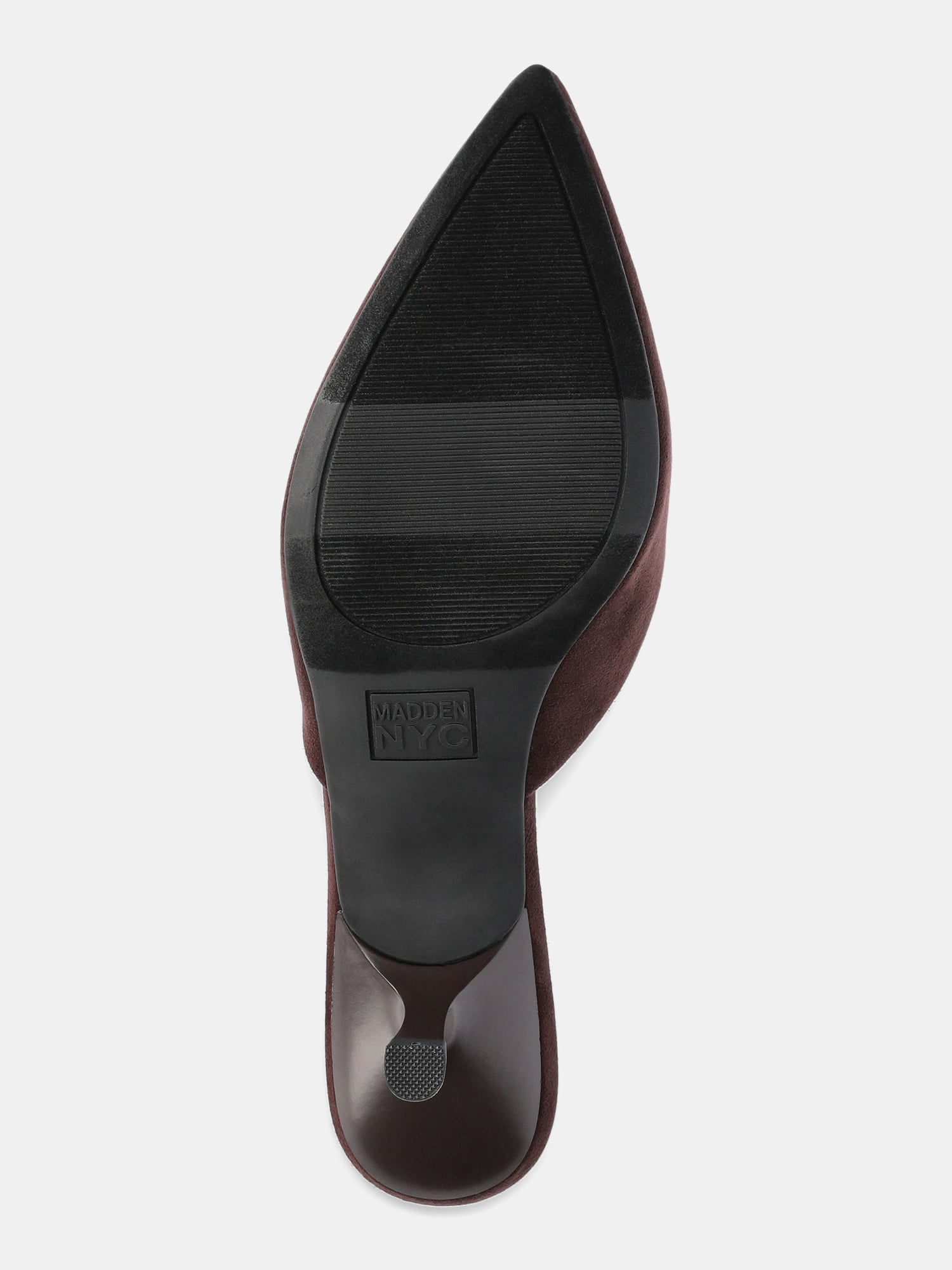 Madden NYC Women's Kitten Heeled Slide On Mules