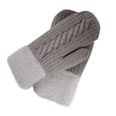 

WUDATI Layered Autumn and Winter Pure Cotton Heavyweight Women Winter Women Men Cold Weather Gloves Winter Gloves Mittens Thick Thermal Plush Mittens Womens Warm Convertible Fingerless