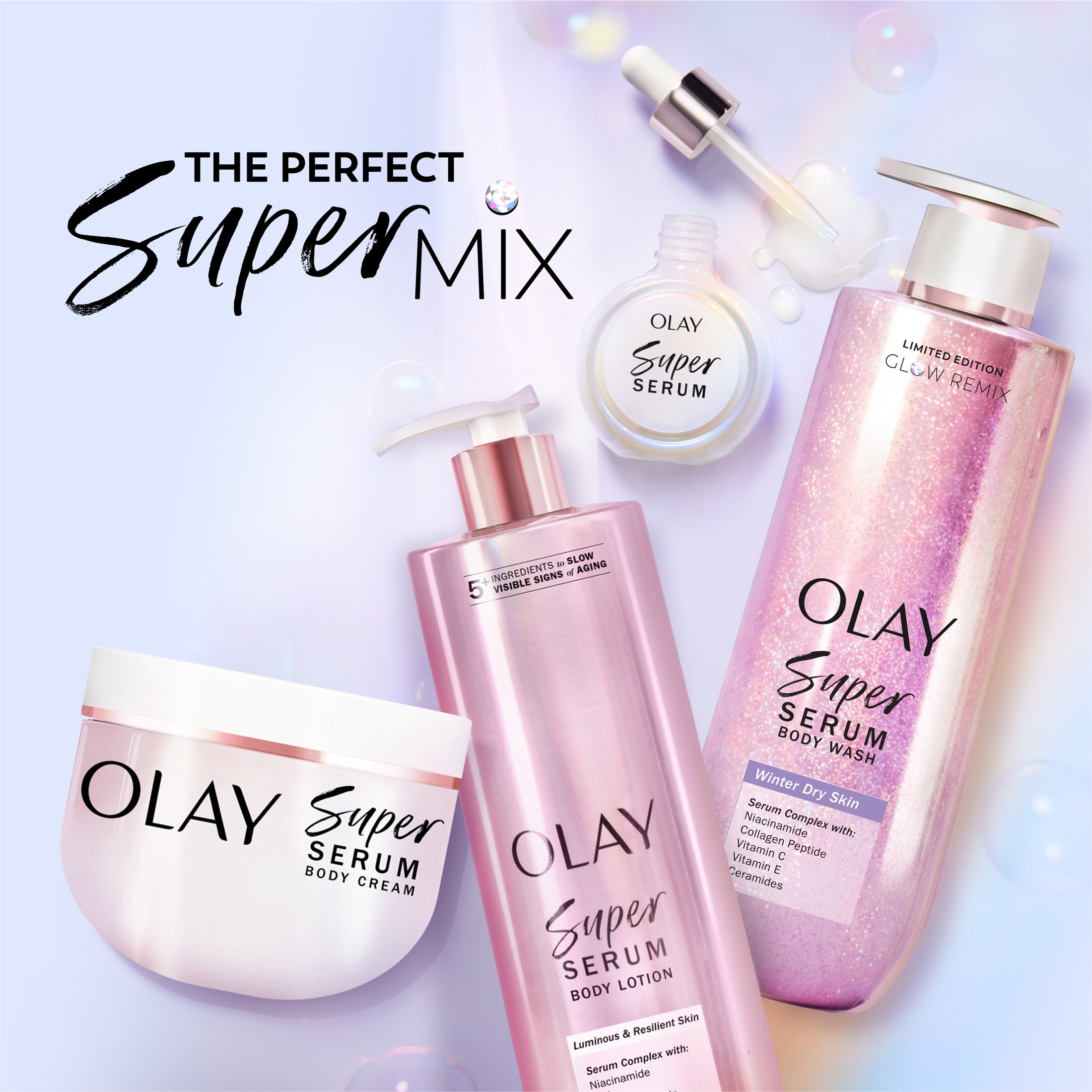Olay Super Serum Body Wash Winter Glow Limited Edition photo 8