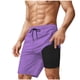 thumbnail image 1 of Ceisia Men's Swim Trunk Mesh Lining Quick Dry Board Shorts Swimwear Beach Shorts Purple XXL Gift, 1 of 6