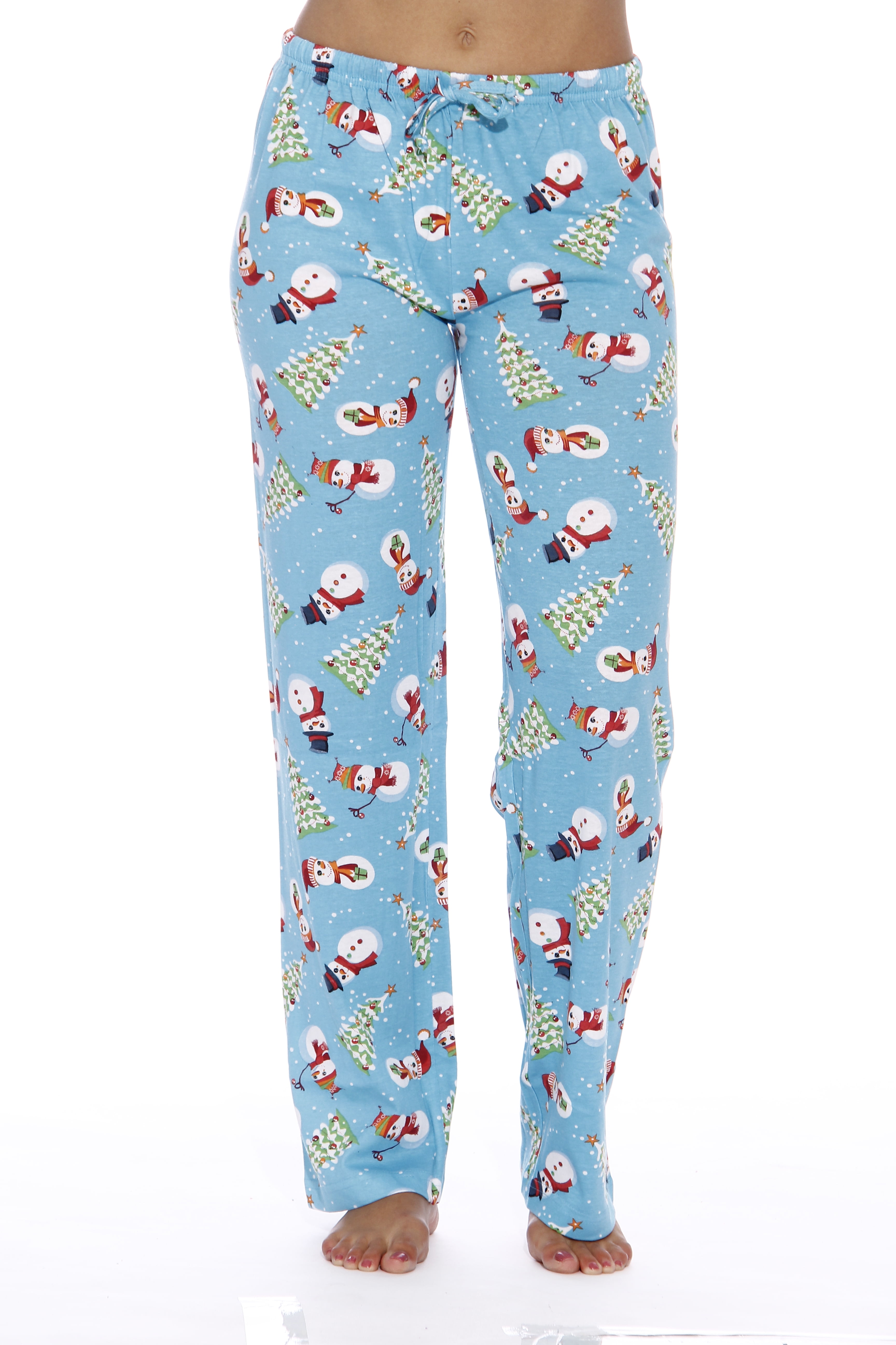 Just Love Women Pajama Pants / Sleepwear / Holiday Prints (Snowman Blue ...