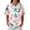 Light Green, variant on Womens Plus Size Casual Henley Waffle Knit Button-Up Top Short Sleeve Polo Shirt Hawaiian Shirt
