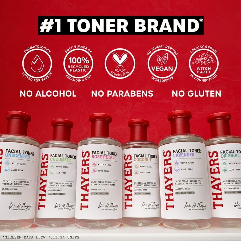 Thayers Alcohol-Free Original Witch Hazel Facial Toner for Dryness