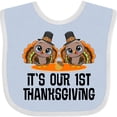 thumbnail image 3 of Inktastic Twins First Thanksgiving Turkey Boys or Girls Baby Bib, 3 of 4