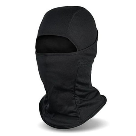 Ediors Black Full Face Mask Cover Winter Fleece Windproof Face Mask for Men and