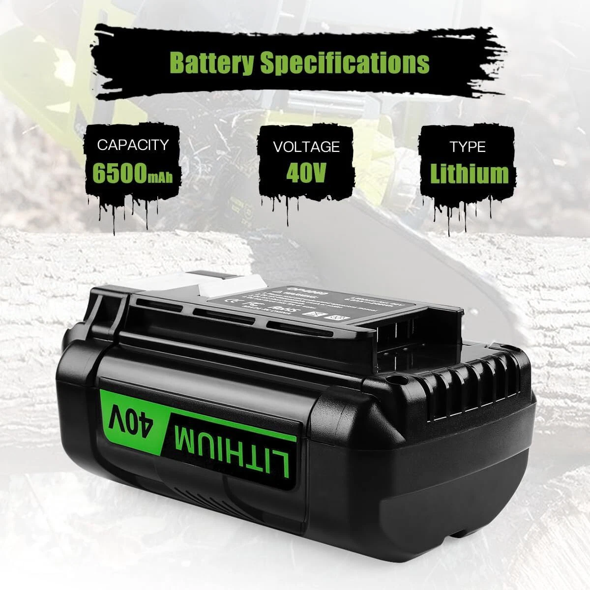 For RYOBI 40V 8.0Ah Lithium-Ion Battery Replacement OP40201 OP40261 OP4030