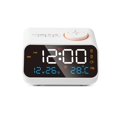 thumbnail image 1 of 24hr FM Radio LED Alarm Clock Bedside Wake Up Digital Table Clock Calendar Temperature Humidity Display Screen USB Charging, 1 of 7