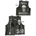 thumbnail image 3 of Stone Cold Steve Austin SOB 3:16 Skull Vest Black L, 3 of 5