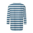 thumbnail image 5 of Tittly T Shirts for Women Graphic Tees Women's Casual 3/4 Sleeve T Shirts V Neck Tunic Tops Cute Tees Blouses Loose Fit Business Work Tee Top Tshirts Shirts Spring Tops for Women Sky Blue XXL, 5 of 5