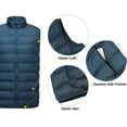 thumbnail image 4 of Little Donkey Andy Men's Lightweight Warm Puffer Vest Thermal Golf Sleeveless Jacket for Outdoor Hiking Travel Casual Midnight Blue L, 4 of 7
