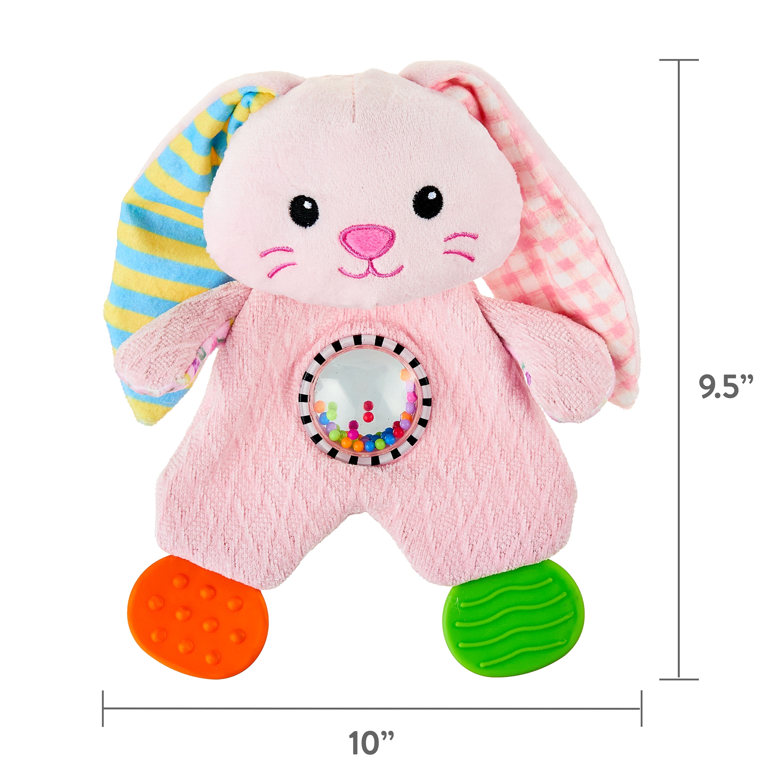 Spark Create Imagine Snuggle Bunny, Pink, 9.5-inch