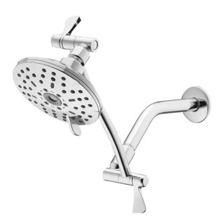 Glacier Bay Push Release 6-Spray Wall Mount Handheld Shower Head 1.8 GPM in  Chrome 8571101HC - The Home Depot