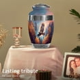 thumbnail image 4 of MUKTIVE Eagle Urn for Ashes Adult Male & Women - Grey Funeral & Burial Urns for Adults - Cremains Ash Holder - Remembrance Gift for Loss for Husband - 10 Inch, 4 of 6