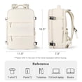 thumbnail image 2 of Mochila de viaje Coofay Beige impermeable para mujer/hombre, 2 of 7
