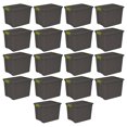 thumbnail image 1 of Sterilite 12 Gal Versatile Rectangular Latch Tote Storage Bin, Gray 18 Pack, 1 of 5