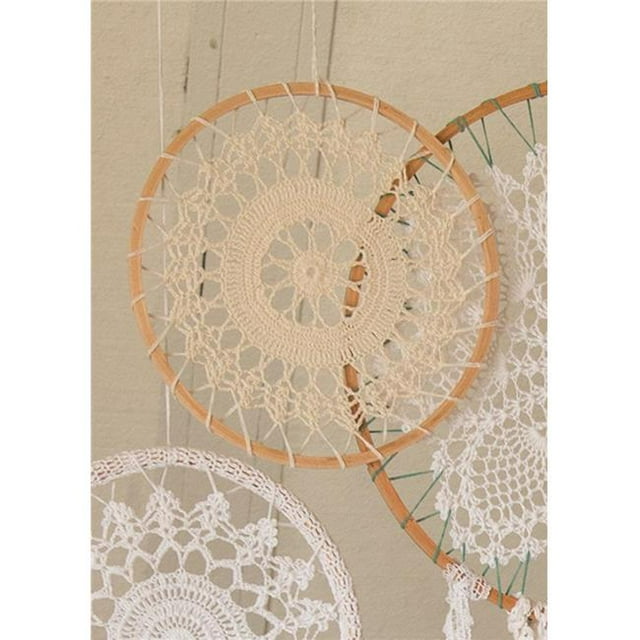 Heritage Lace CEDC-1 8 in. Crochet Envie Sunburst Ronde Rêve Receveur&44; Naturel