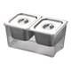 thumbnail image 2 of Organizador de contenedores para condimentos refrigerados Contenedores para condimentos Condimentos 2 compartimentos, 2 of 9