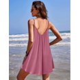 thumbnail image 5 of Ekouaer Nightgowns for Women Spaghetti Strap Sleepwear Sleeveless Sleep Dress with Pockets, 5 of 6