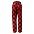 thumbnail image 5 of Jsaierl Women Lounge Pants Comfy Pajama Bottom with Pockets Stretch Plaid Sleepwear Drawstring Pj Bottoms Pants, 5 of 5