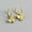 Gold, variant on Sterling Silver Bumblebee Bee Insect Huggie Hoop Dangle Drop Earrings A1696-Silver