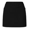 thumbnail image 5 of Cutuoiiu Trendy Casual Women's Solid Color Ribbed Mid Waist Skort with Built-in Shorts and Pockets for Workout, Tennis, and Daily Wear Gifts, 5 of 5