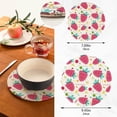 thumbnail image 3 of Strawberry 2 Pack Pot Holders Trivets, Heat Resistant Hot Pads for Kitchen Table Decoration Trivets for Hot Dishes/Pot/Bowl/Teapot/Hot Pot Holders, 7" + 9.45", 3 of 7