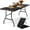 Black, variant on Dextrus 6ft Heavy-Duty Outdoor Folding Table with Carrying Handle, Ideal for Camping and Indoor Use