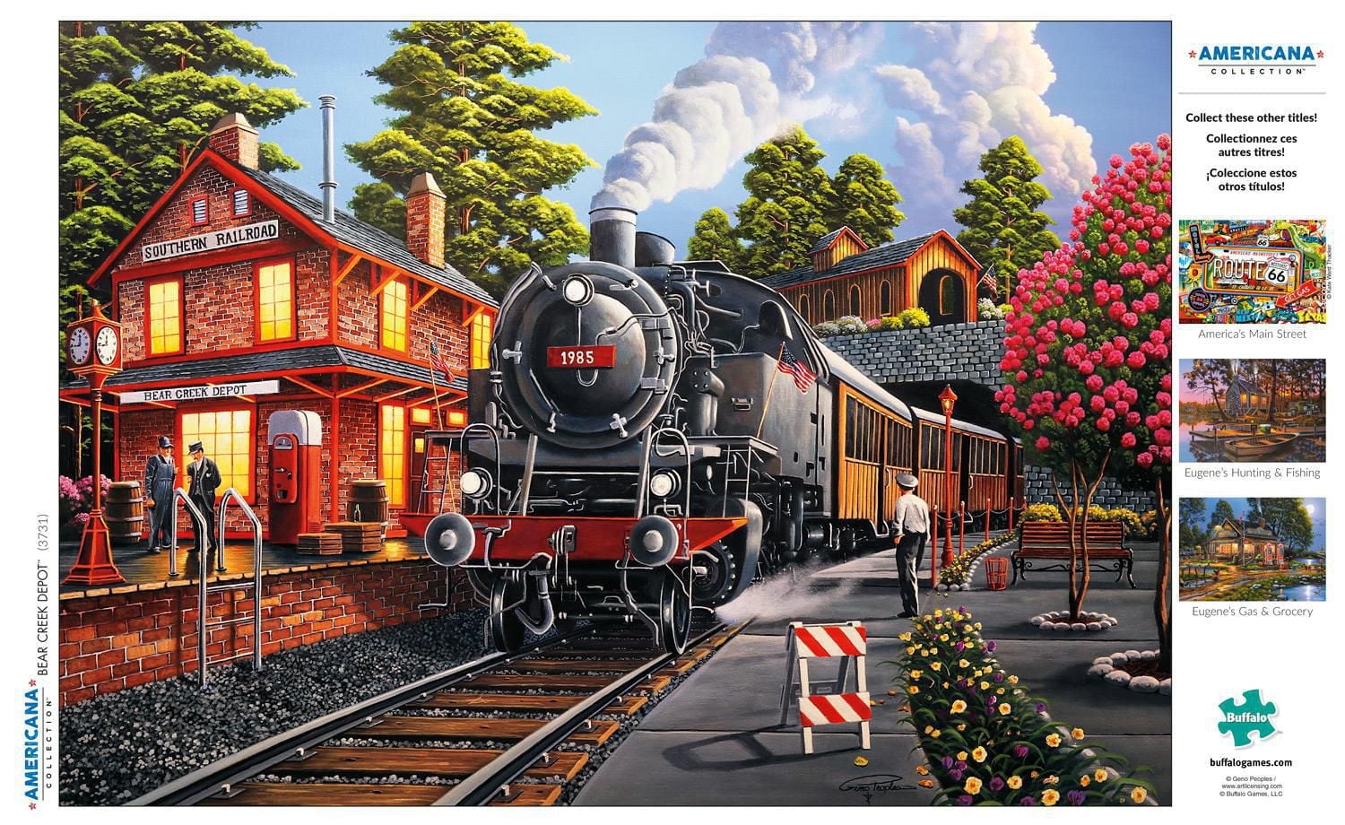 Buffalo Games Americana Bear Creek Depot 500 Piece Jigsaw Puzzle