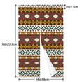 thumbnail image 3 of Doorway Drape Split Curtains, Retro Southwestern Tribal Style Brown Room Divider Privacy Door Curtains, 34" x 56", 3 of 7