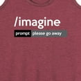 thumbnail image 3 of Instant Message - Ai Imagine Prompt Please Go Away - Women's Racerback Tank Top, 3 of 6
