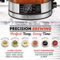 thumbnail image 4 of Gourmia 1.7L Programable Glass Kettle with Touch Display, Infuser, Black, 4 of 12