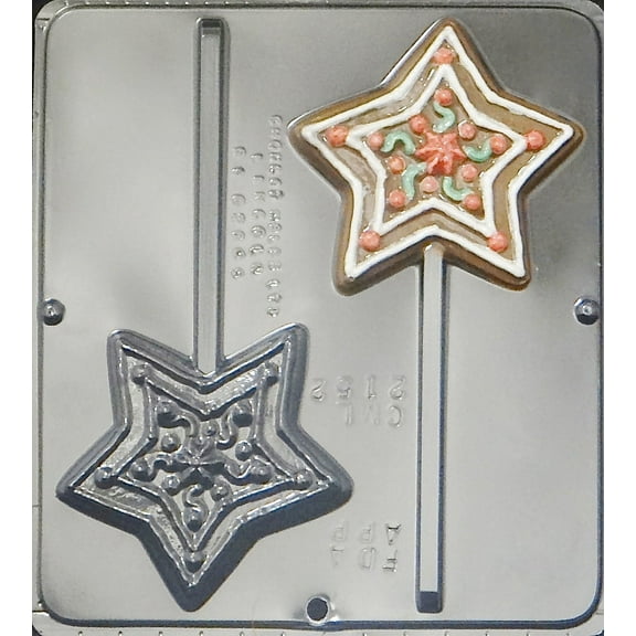 2152  Star Pop Lollipop Chocolate Candy Mold