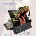 thumbnail image 3 of 12" Screen Magnifier with Bluetooth Speaker–Mobile Phone 3D Magnifier Projector Screen for Movies, Videos, and Gaming–Foldable Phone Stand with Screen Amplifier–Compatible All Smartphone, 3 of 7