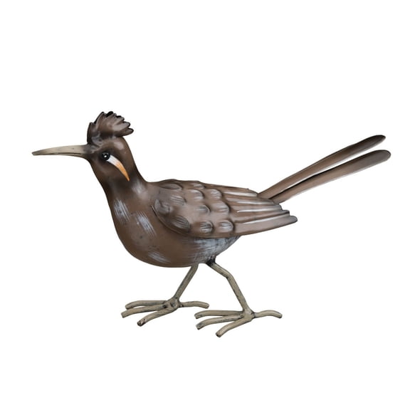 Roadrunner Bird Metal Décor Small Figurine 8.5 x 2.25 x 5.5 Inches