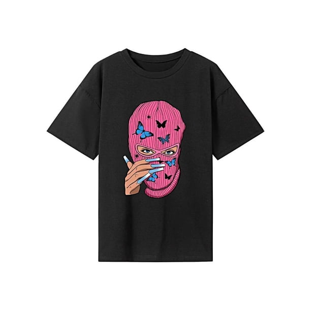 Camiseta de manga corta para mujer, camiseta con cuello redondo para oficina, regalo del día de San Valentín M
