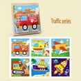 thumbnail image 4 of Wooden Block Puzzle Toddler 1-3 Years Kid Early Education Montessori Learning Games, Preschoolers Cube Animal Puzzle With Storage Tray, Montessori Toys Six Side Cube Jigsaw Puzzles Animal Traffic, 4 of 4
