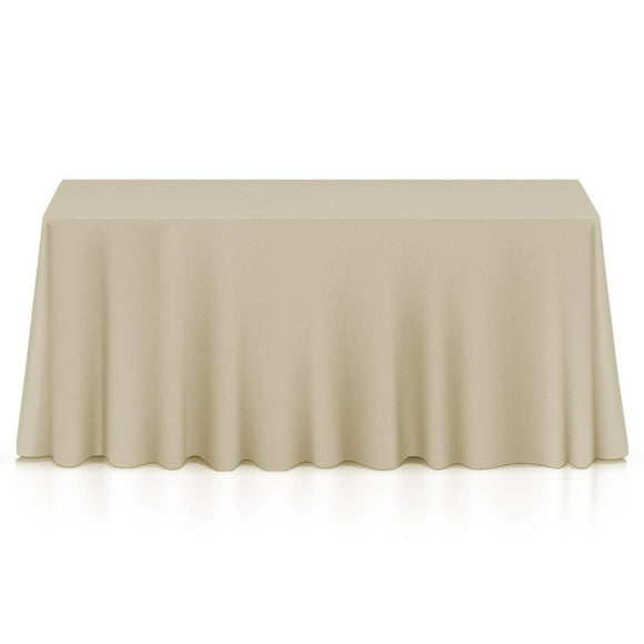 Mantel Lann's Linens Premium de 90 x 132 cm, rectangular, color beige